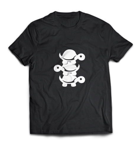 Triple Turtle black t-shirt
